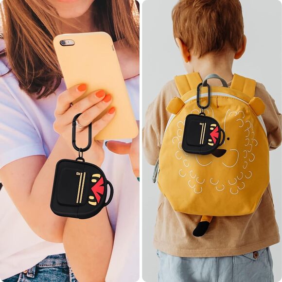 Filoto AirPods Pro 2nd Generation (2022) Case Cover Silicone-Ninja Backpack NEW - Picture 9 of 11